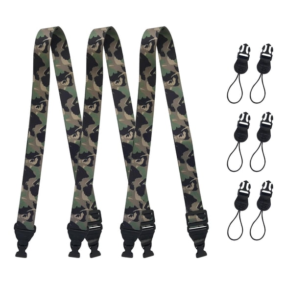 Paquete de 3 camuflaje de nailon con correa de hombro ajustable