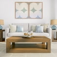 thumbnail image 2 of Plank+Beam 40" Modern Rectangular Coffee Table with Shelf, Solid Wood Table with Storage, 2 of 10