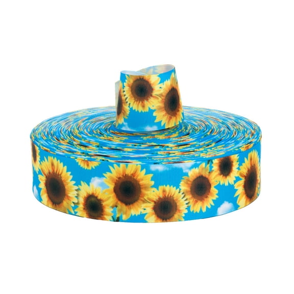 Country Brook Design® 1 1/2 inch Sunflowers Grosgrain Ribbon, 10 Yards