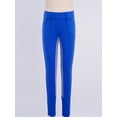 thumbnail image 3 of dPois Kids Girls Horseback Riding Tights High Waist Arena Training Breeches with Pockets for Riding Blue 12, 3 of 7
