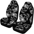 thumbnail image 1 of ABPHQTO Juego de 2 fundas para asientos de coche, gafas de colores, piña, protector universal para asientos delanteros de coche, apto para coche, SUV, sedán, camión, 1 of 3