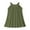 Army Green, variant on Girls Bathing Suit Cover Up Dresses for Girls Girl's Beach Swim Cover Up Summer Sleeveless Tank Dresses