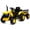 yellow, variant on Electric Ride On Car Ride on Tractor with Garden cart Trailer, 12V Rechargeable Kids Vehicle, Remote Control for Parents, Foot Brake, Adjustable Belt, Protective armrests, Stable 6-Wheel Design