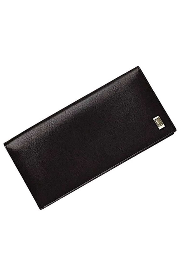 Pre-Owned Dunhill bifold long wallet ec-24086 dark brown sidecar leather dunhill men's (Good)