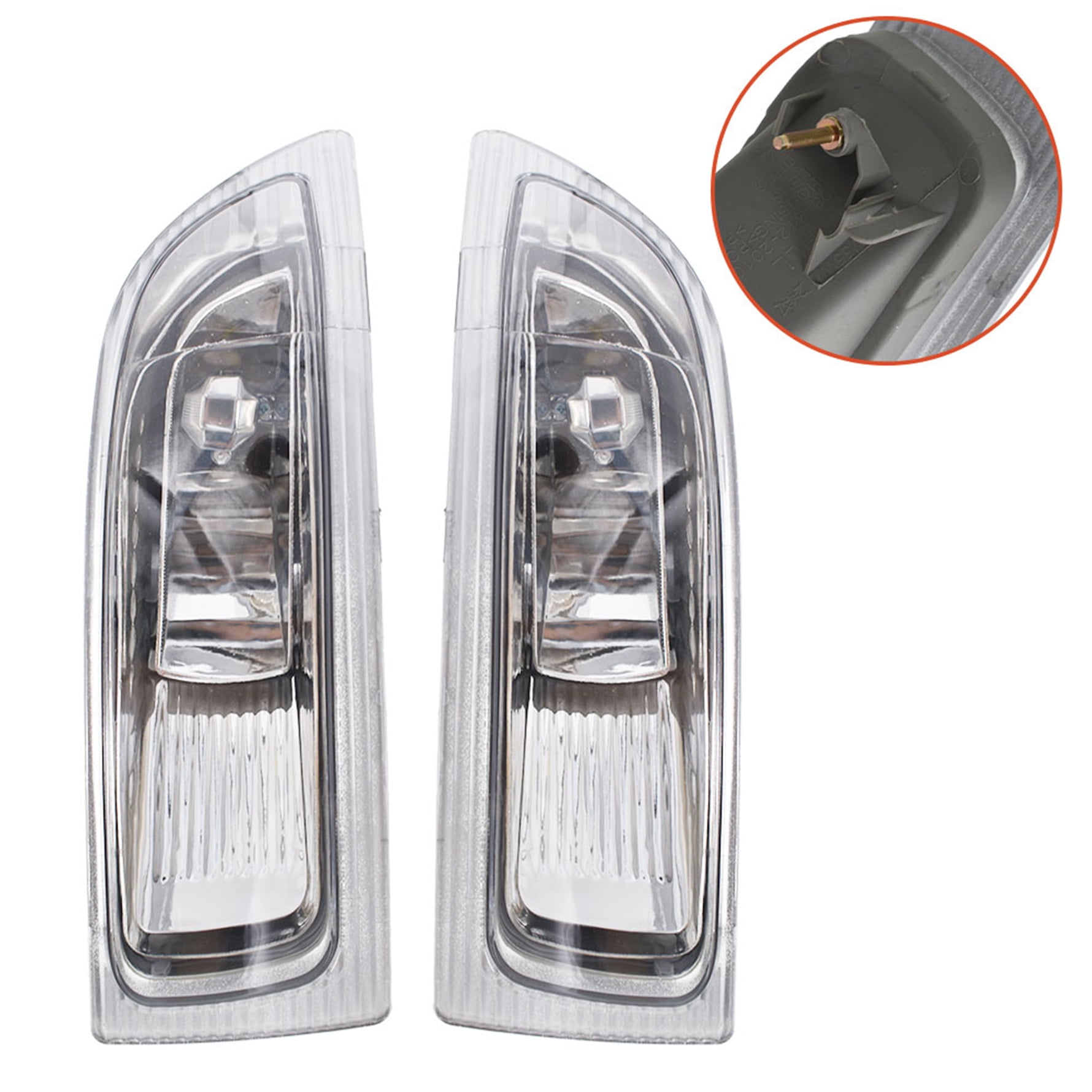 labwork Left and Right Clear Lens Fog Light w/ Bulbs for 2004-2005 Toyota Sienna