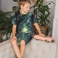 thumbnail image 4 of Balery Enchanted Forest Skull Path Conjunto de Pijama Infantil de Manga Corta con Estampado – Ropa de Dormir de Algodón Suave-3X-Large, 4 of 6