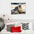 thumbnail image 4 of GOSMITH wall art bedroom Canvas Prints Seal Picture printing office children's room wall decorationWith Framed, 4 of 4