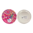 thumbnail image 3 of Platos de cartón Great Value diseño mundial rosa 10 piezas, 3 of 4