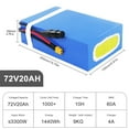 thumbnail image 5 of BVSLTUK 72V Battery, 72V 20AH Lithium Battery Pack for  500W-3000W Ebike Conversion Wheel Kit/Brush and Brushless Hub Motor/Golf Cart/Tricycle/Scooter, 5 of 8