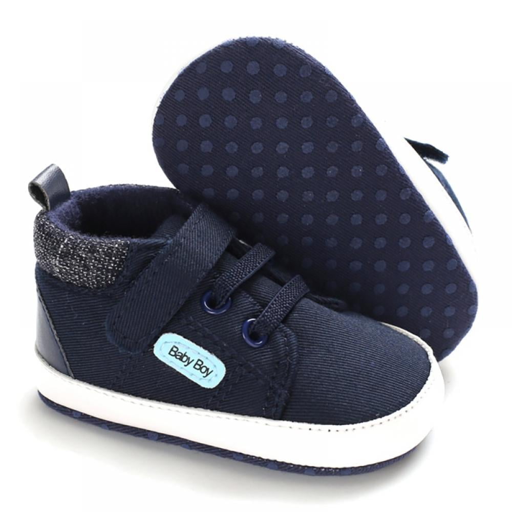 Toddler Baby Kids Girl Boy High Ankle Shoes Anti-slip Soft Crib Sole Sneaker 