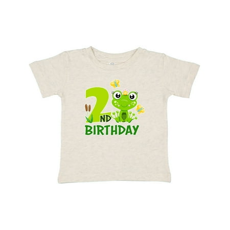 

Inktastic 2nd Birthday Princess Frog Gift Baby Girl T-Shirt