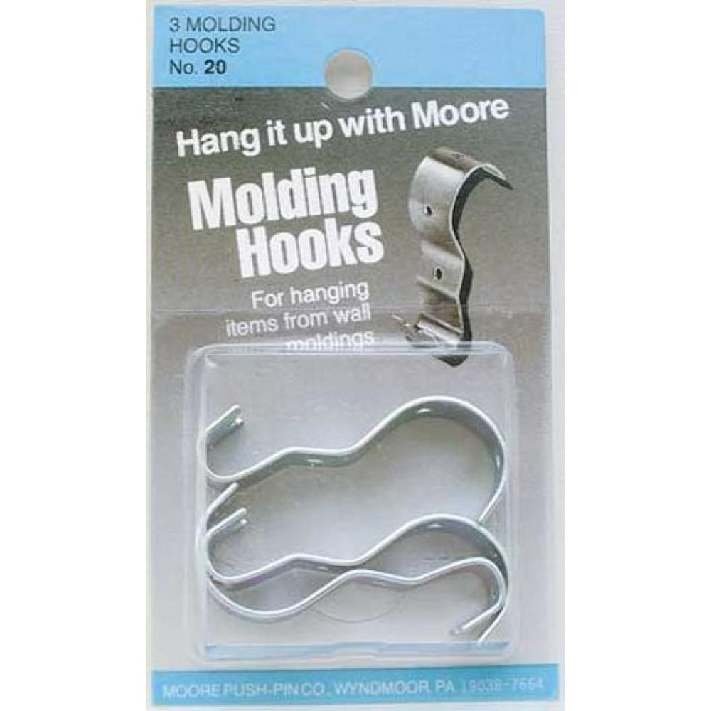 Moore 20 Molding Hooks Pkg 3