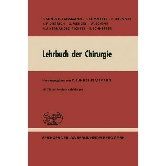 Lehrbuch Der Chirurgie, (Paperback)