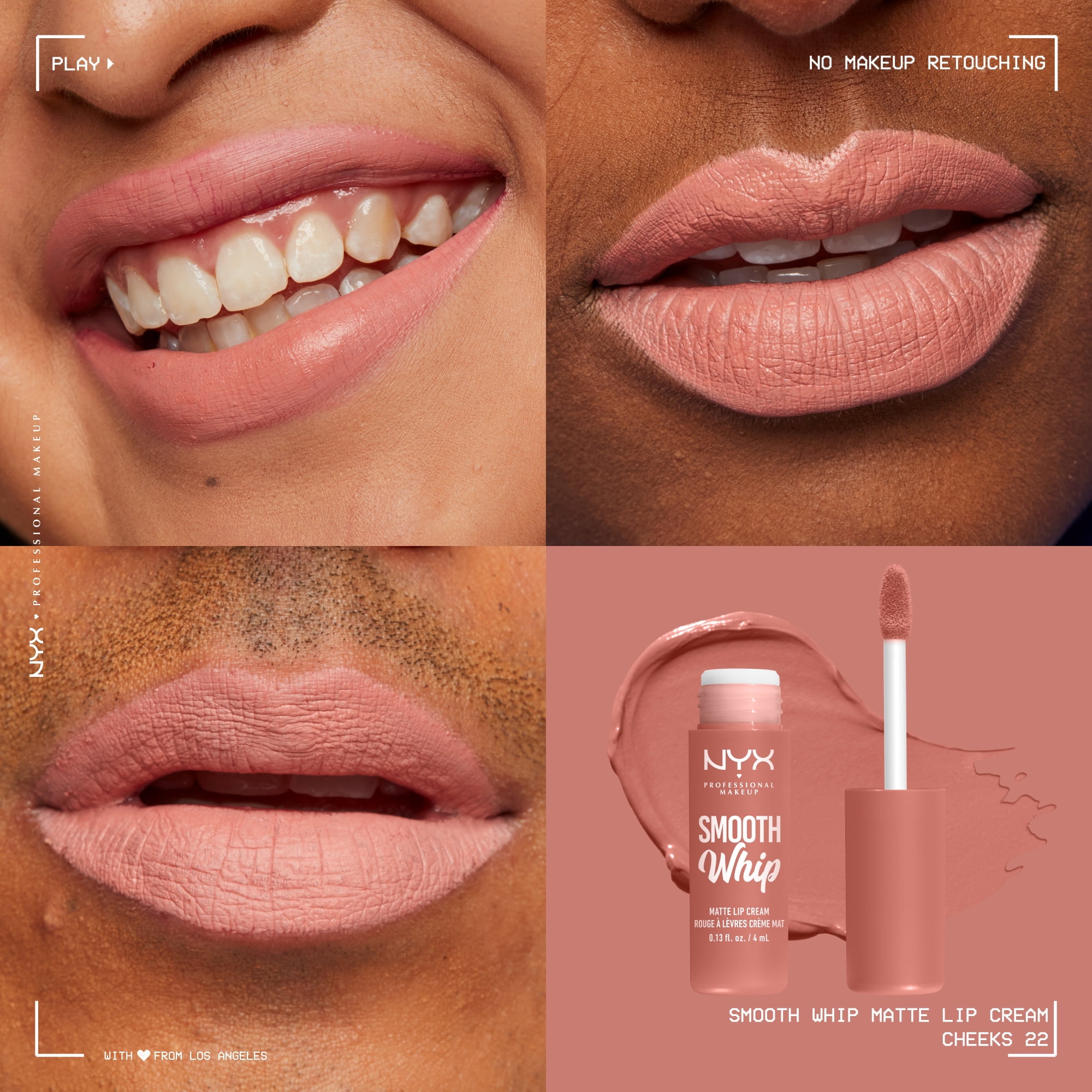 Lipstick, Smooth Professional Matte Makeup Liquid Cheeks Whip NYX Cream, Lasting Long Lip