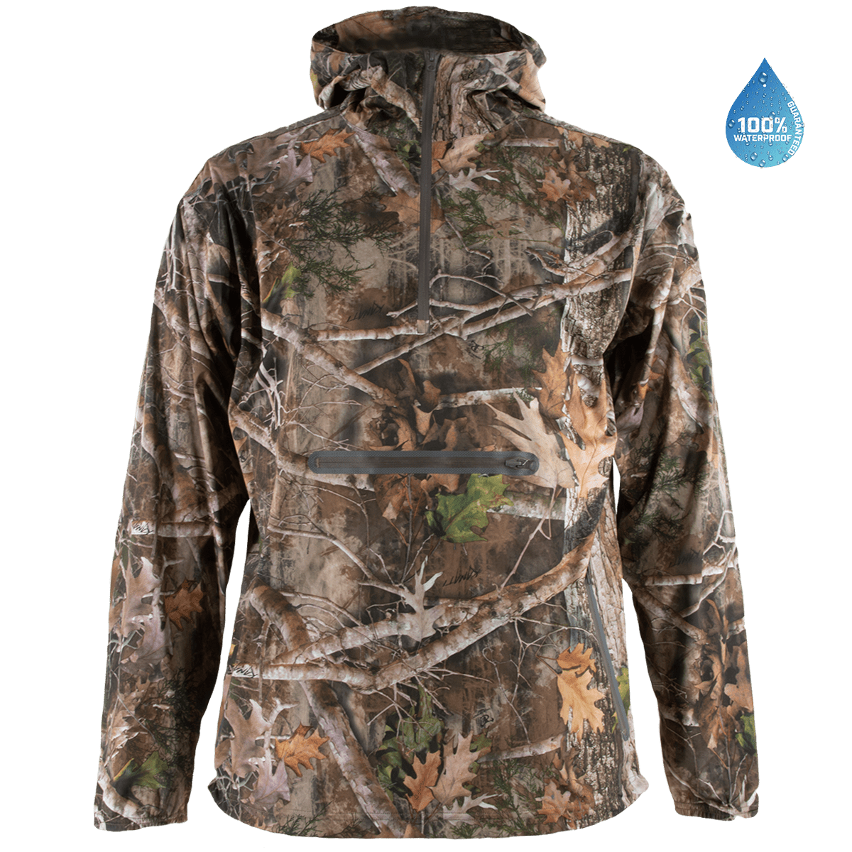TrueTimber Men's HyTrek 1/4 Zip Packable Hunting Jacket