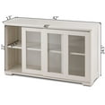 thumbnail image 2 of Costway Armoire de Rangement Bahut Buffet Placard en Verre à Porte Coulissante Garde-Manger Cuisine Neuf, 2 of 10
