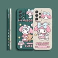 thumbnail image 5 of Case For Samsung Galaxy A91 A73 A72 A71 A53 A52 A51 A42 A33 AO3S 4G 5G Simple Liquid silicone Case Cartoon My Melody, 5 of 5