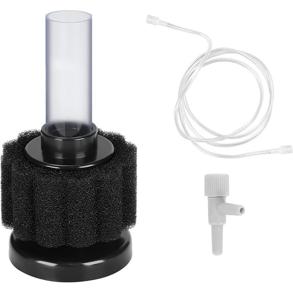 3pcs Mini Aquarium Sponge Filter, Quiet Fish Tank Bio Foam Filter, with Airline Tubing, up to 2Gal