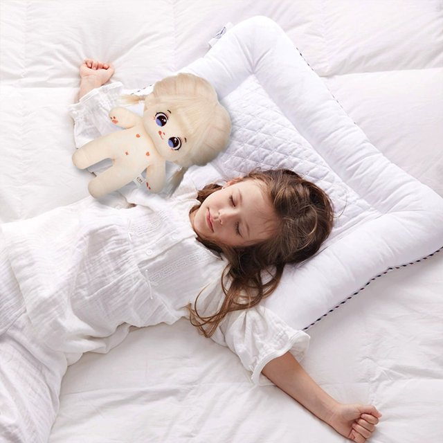 Puntoco Muñeca De Algodón Sin Atributos De 20Cm, Bebé Desnudo Sin Esqueleto, Muñeca De Estrella De Pelo Frito, Muñeca Cambiable C,Decoración Hogareña