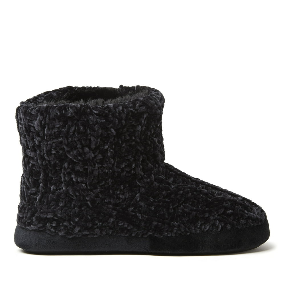 Dearfoams - Dearfoams Women's Chenille Cable Bootie Slippers - Walmart ...