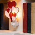 thumbnail image 3 of Current Mother's Day Night Light - Heart Nightlight Plug Into Wall, 6" Stained Glass, Holiday Decorations, Home Décor, Mother's Day Gifts for Mom Women Grandma, 3 of 7