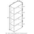 thumbnail image 4 of Furinno Turn-S-Tube 5-Tier Square Tubes Display Shelf, Dark Cherry/Black, 4 of 5