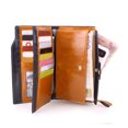 thumbnail image 4 of Leather Women Purse Portable Multi Slot Solid Color Fashion Foldable Replacement Long Rectangular Ladies Wallet Notecase Birthday Gift Coffee, 4 of 9