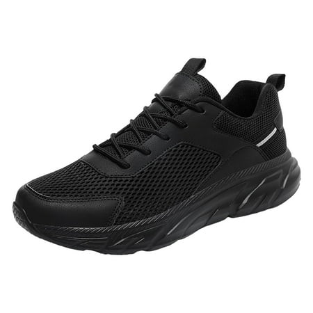 

kpoplk Men Running Shoes Men s Hiking Walking Shoes Lightweight Trekking Trail Shoes Outdoor Work Sneakers Walking Shoes Black 9