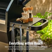 Z GRILLS BBQ Legend 1060 Sq.in Wood Pellet Grill & Smoker, 8-in-1 BBQ with PID Controller, Storage Cabinet, Side Shelf & Grill Cover, ZPG-1000D Bronze