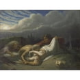 thumbnail image 2 of Eugene Roger 18x15 Black Ornate Wood Framed Double Matted Museum Art Print Titled - Ghouls, 2 of 5