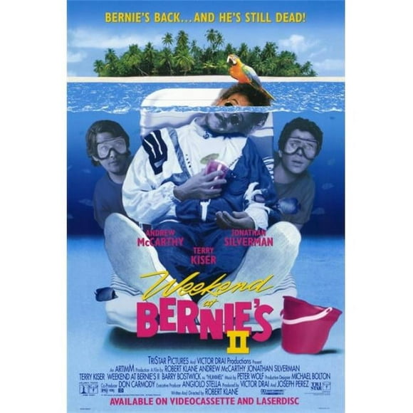 Pop Culture Graphics MOVIH5398 Weekend At Bernies 2 Movie Poster Print, 27 x 40