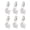 Silver Star, variant on YAHHU 6Pcs Tablecloth Weights Marble Stainless Steel Clip On Weights for Party Picnic Heart Shaped Decorative Covers Heavy Duty (3.94 inches / 10 cm)