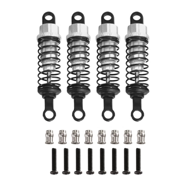4 amortiguadores de aceite para coche RC, escala 1/12 y 1/16, 55 mm, de metal. Oro