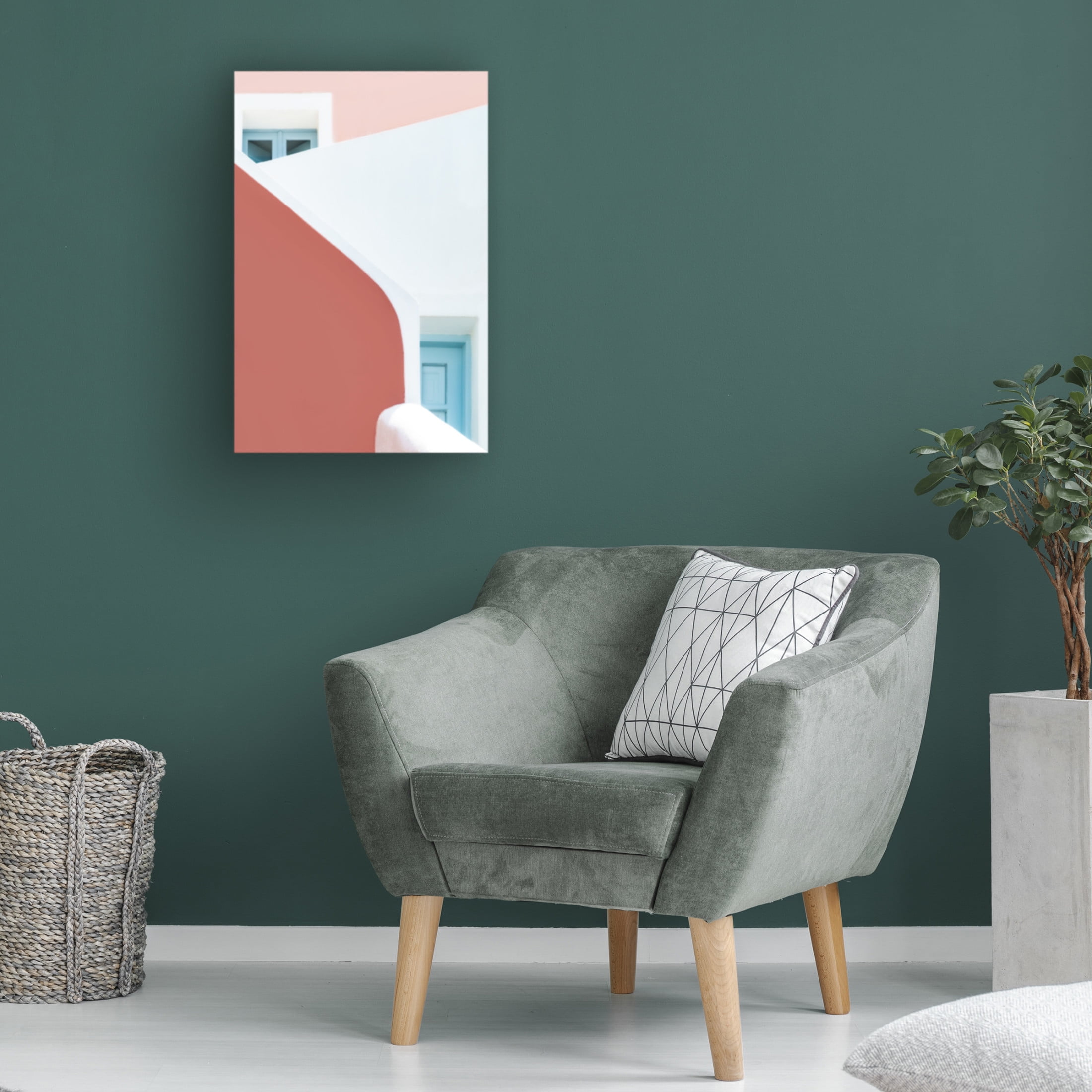 Trademark Fine Art Linda Wride Pastel Pinks And Blues Canvas Wall Art