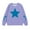 Purple, variant on TFEOQRY Children Boys And Girls Hoodless Sweatshirts Long Sleeved Round Neck Top Pentagram printed tops