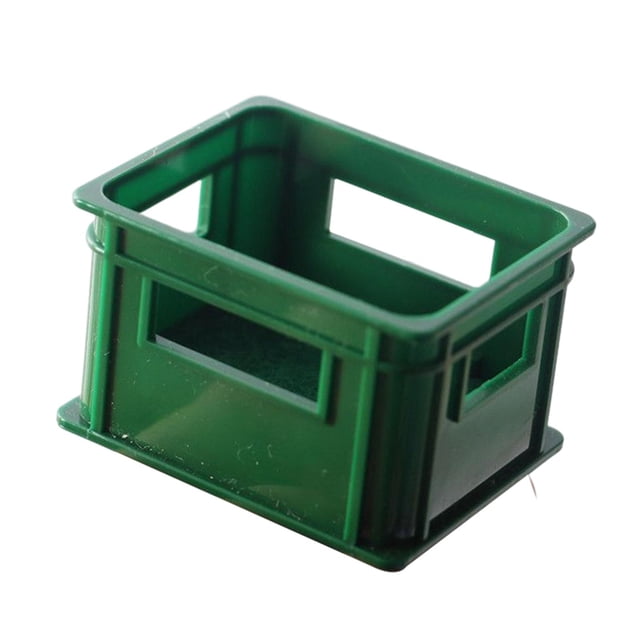 Cajas de Bebidas de Cerveza perfecl en miniatura Modelo de accesorios de juguete verde