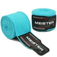 thumbnail image 1 of Meister Adult 180" Semi-Elastic Hand Wraps for MMA & Boxing (Pair) - Turquoise, 1 of 3
