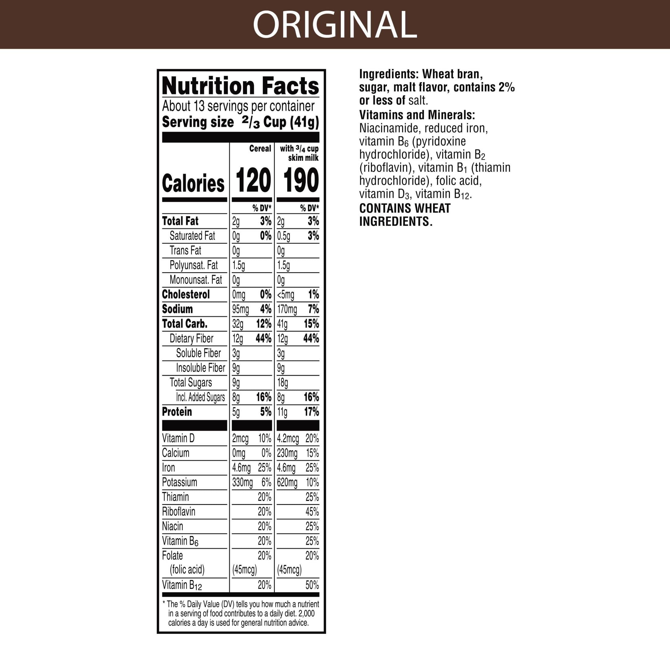 Kellogg S All-Bran Original Cold Breakfast Cereal (Pack of 3)