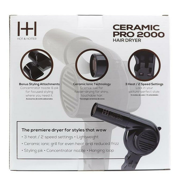 ANNIE Hot & Hotter Ceramic Pro 2000 Dryer with Extra Piks #5855 ANNIE Hot & Hotter Ceramic Pro 2000 Dryer with Extra Piks #5855