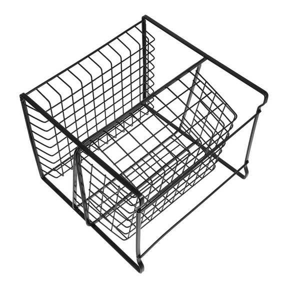 Masteelf Under Kitchen Sink Shelf Organizer Under Sink Storage Cabinet Removable Storage Basket for Bathroom and Kitchen Organization