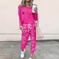 thumbnail image 2 of JGGSPWM 2 Piece Valentines Sweatsuits for Women Casual Active Wear Outfit Jogger Set CuteHeart Print Spring Fashion 2024 Matching Pajama Pjs Lounge Wear Hot Pink XXL, 2 of 6
