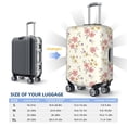thumbnail image 4 of Gukieu Floral Print Suitcase Protective Cover, Elastic Zipper Buckle Suitcase Protective Cover, Suitable for Travel, Business Trip-Small, 4 of 7