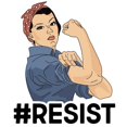 thumbnail image 2 of CafePress - Rosie The Riveter Resist - 11 oz Ceramic Mug - Novelty Coffee Tea Cup, 2 of 4