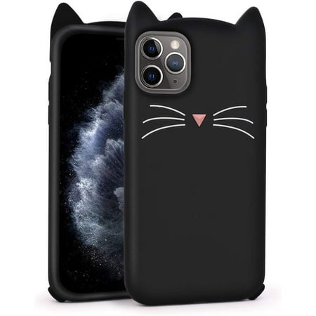 YONOCOSTA Cute iPhone 11 Pro Case, Funny Black Whisker Cat Ears Kitty 3D Cartoon Animals Soft Silicone Shockproof Cases | Walmart Canada YONOCOSTA Cute iPhone 11 Pro Case, Funny Black Whisker Cat Ears Kitty 3D Cartoon Animals Soft Silicone Shockproof Cases | Walmart Canada