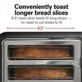 thumbnail image 4 of Hamilton Beach 2-Slice Toaster with Long Slots, Sure-Toast Technology & Removable Crumb Tray, Black, 4 of 9