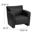 thumbnail image 4 of Flash Furniture HERCULES Majesty Series Black LeatherSoft Chair, 4 of 12