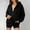 Black full zip drawstring hoodie women a1, variant on thefmos Women's Hooded Zip Up Sweatshirt with Pockets Drawstring Solid Color Casual Pullover Fashion Fall Winter Outfit, Pink 2XL