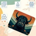 thumbnail image 3 of Yak Printed Square Desk Pad Mouse Pad Desk Mat Non-Slip Rubber Bottom – 8.3x9.8 Inch – Suitable for Office and Gaming, 3 of 6