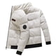thumbnail image 4 of Chaqueta y abrigo informal de manga larga con capucha, unisex, de color sólido, con calefacción, de algodón, de manga larga y gruesa, para mujer, 4 of 9