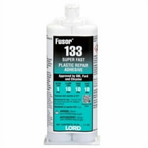 Fusor 133 Plastic Repair Adhesive, Super Fast, 50 ml Cartridge, Black